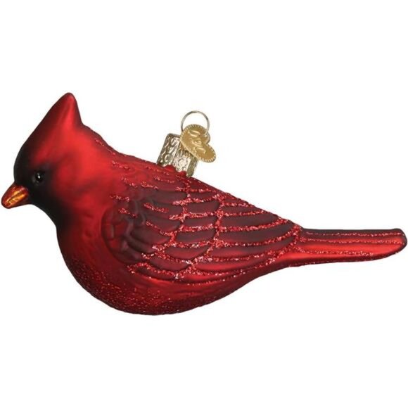Old World Christmas Glass Blown Ornament Northern Cardinal - Picture 1 of 6